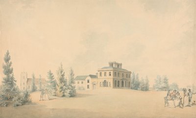 Bradwell Lodge, Bradwell Quay, Essex af Thomas Rowlandson